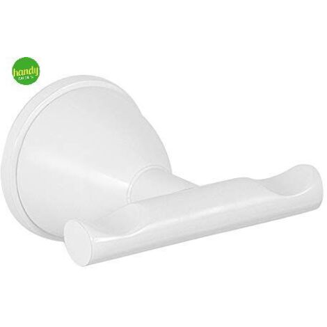 Gedy Genziana gruccia Doppio, Acciaio Inox E cromall, Bianco, 5,5 X 6,5 X 3,8 (1/3)