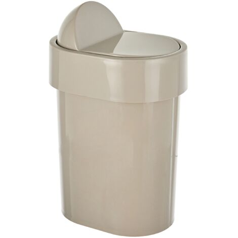 Gedy Junior Pattumiera con Coperchio Basculante 4,8 lt. Beige (1/4)