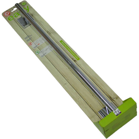 Porta asciugamani dritto da muro 55 cm in acciaio cromo serie Easy (1/4)