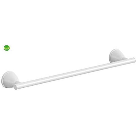 Gedy Genziana - Barra portasciugamani in acciaio inox/cromato, bianco, 5,5 x 39,2 x 3,8 cm (1/4)