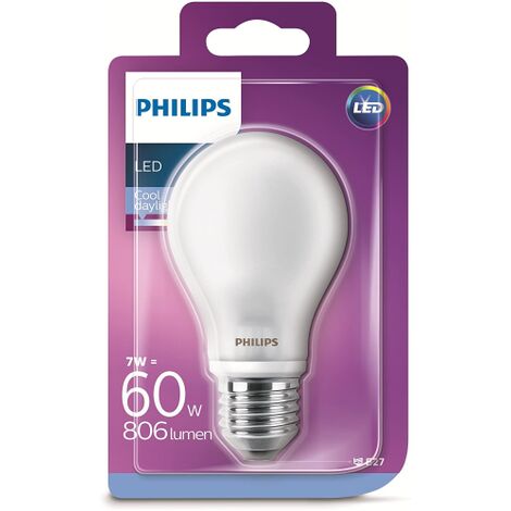 Lampadina LED Vintage Philips Lighting, Attacco E27, da 7W Equivalenti a 60  W, 2700K lumen Classe di efficienza energetica A++