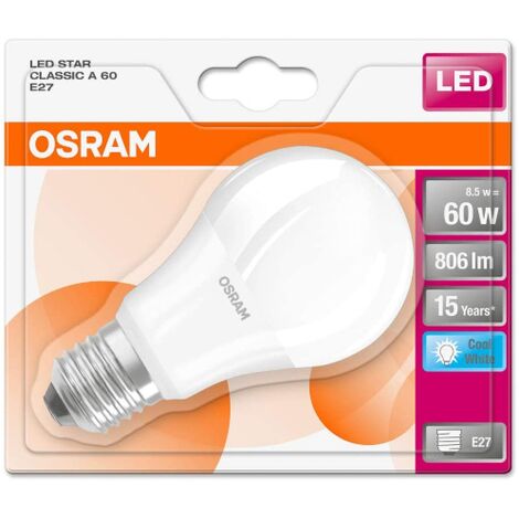 Osram Lampadina LED Motion Sensor classica E27 60 W 806 lm Sensore movimento