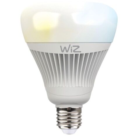 WiZ lampadina LED Smart G100 WiFi luce bianca con attacco E27. Dimmerabile,  64.000 tonalita' di bianco. Funziona con  Alexa e Google Home