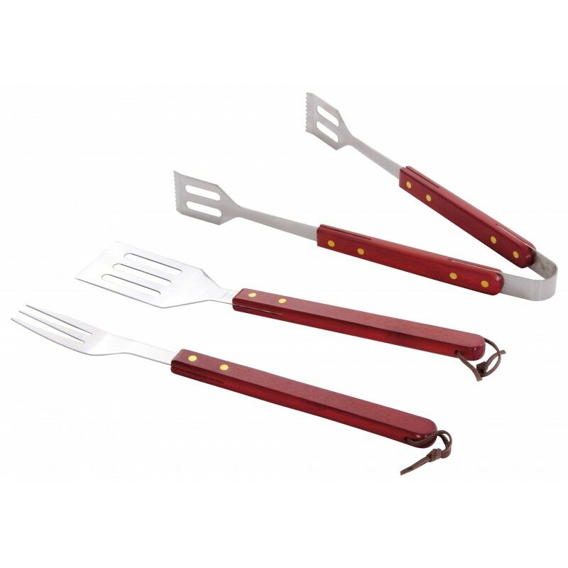 Set Attrezzi Utensili per Barbecue Inox Pinza Forchettone Paletta Kit  Accessori