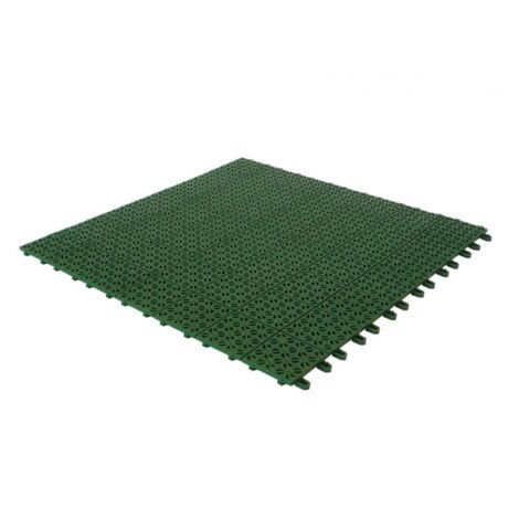 Piastrella Singola Flessibile in Plastica 55,5 x 55,5 cm da esterno e Giardino. Drenante e Autobloccante
