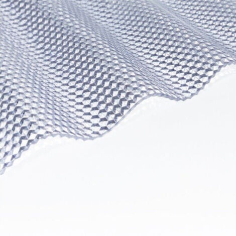 Lastra Policarbonato Corrugato Compatto Goffrato Sezione 76/18 Diamante 1045x2000 Spessore 2.5 mm