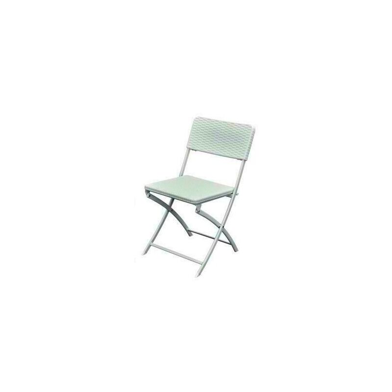 SEDIA PIEGHEVOLE EFFETTO RATTAN L54XP44,5XH80,5CM