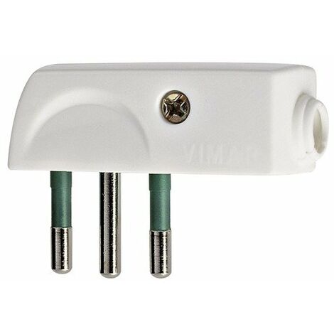 VIMAR RI00230B Spina 16a Schuko Bianco VIMAR RI00230B Spina 16a Schuko Bianco