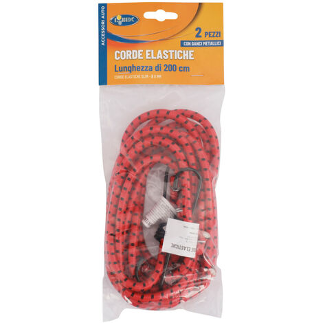 Deuba® Set 8 Corde elastiche corde valigia Expander Diverse lunghezze ganci  in acciaio resistenti 4