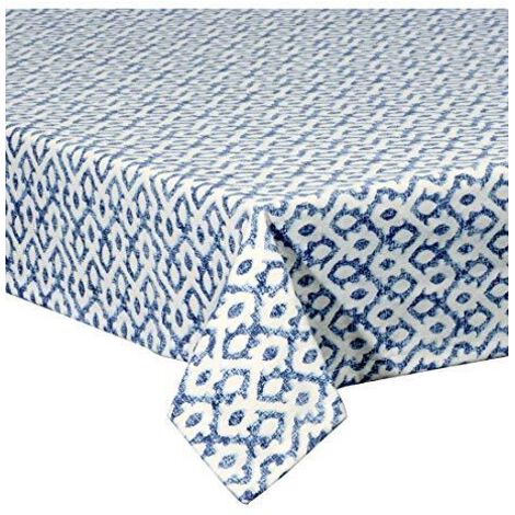 ESSE HOME Tovaglia In Puro Cotone SCOZIA - Rettangolare 140x240, Tessuto Drill Rosso, Rifinita A Mano, Made In Italy