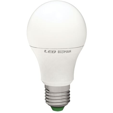 Lampadina LED Goccia E27 12W luce calda 3000K ECOMAN dimmerabile