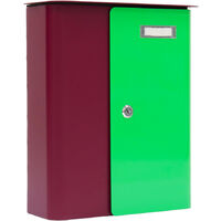Rottner Mailbox Splashy Cylinder Lock Berry Neon Green