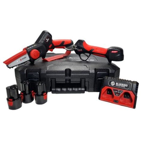 Kit BlueBird Potatore Cs 22-04 +Forbice PS 23-25+ n3 batterie