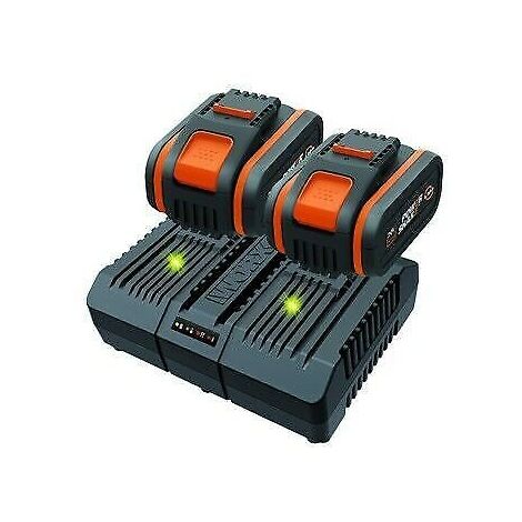 WORX WA3611 con 2 batterie da 4.0 Ah + caricabatterie