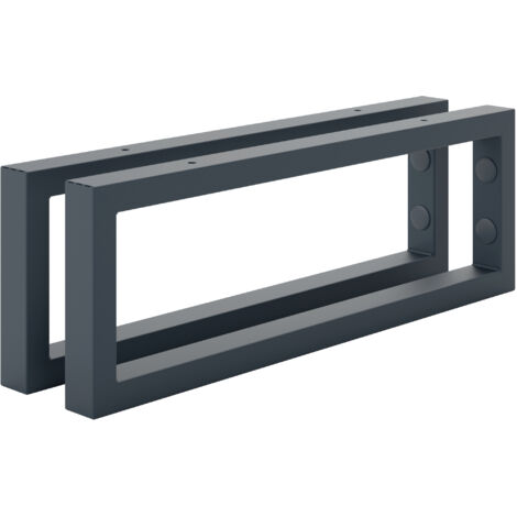 Holzbrink 2 Stück Wandkonsole Grau für Waschtisch, 450x150 mm, design und stabil Waschtischhalterung, Handtuchhalter (1/5)