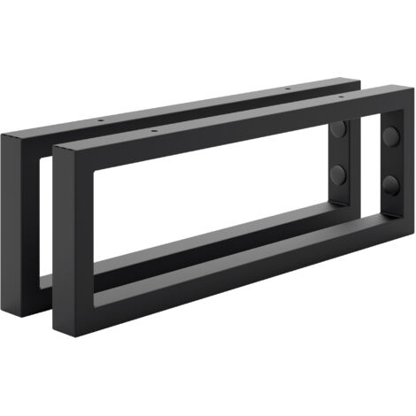 Holzbrink 2 Stück Wandkonsole Schwarz für Waschtisch, 450x150 mm, design und stabil Waschtischhalterung, Handtuchhalter (1/5)