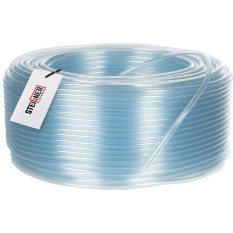 STEIGNER Benzinschlauch Wasserschlauch PVC Schlauch Transparent, Durchmesser: 4-7 mm, Länge: 10 m, SBS-03-10