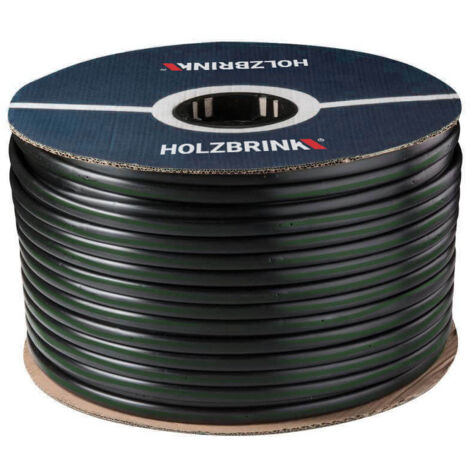 HOLZBRINK Tropfschlauch 5/8" 16mm zur ebenerdigen Bewässerung Perlschlauch selbstreinigend, Basic, 100m, HTS01-B