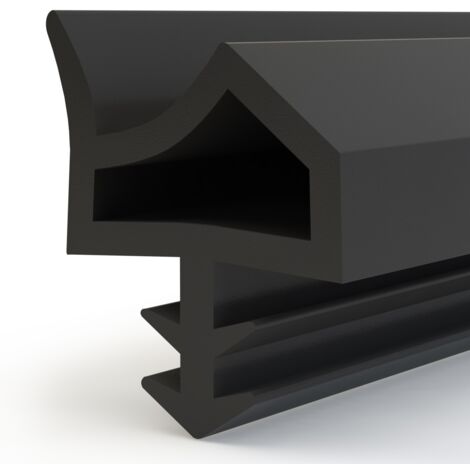 STEIGNER Türdichtung ZIMMERTÜRDICHTUNG Türgummi 15m 12mm STD06 SCHWARZ