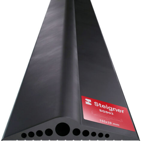 STEIGNER Garagentor Bodenabdichtung 2,19m aus EPDM 28 mm x 155 mm,SGD03 - Garagentor Schwellendichtung, Türschwellendichtung für alle Torarten - Zugluftstopper, Wasserbarriere, Kälteschutz