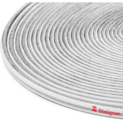 STEIGNER Bürstendichtung Schiebetür Kleiderschrank 4,8x4 mm 10 m Türdichtung Einschubprofil Möbel für Schlafzimmer, Garderobe, Ankleidezimmer Farbe: Grau
