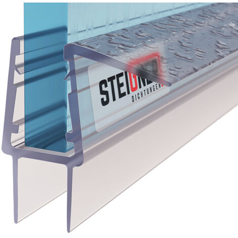STEIGNER Duschdichtung UK20-10 Ersatzdichtung für Dusche Wasserabweiser, L, 60 cm, (Einzeldichtung), für 10mm bis 11mm Glasstärke (1/5)