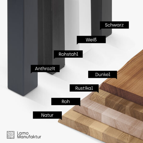 LAMO Manufaktur Esstisch Küchentisch, 120x80x47cm (AxBxH), Classic