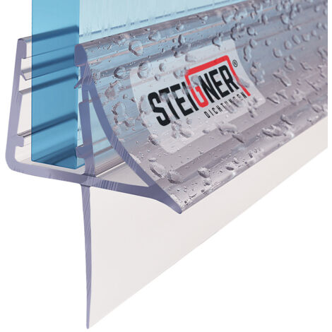 STEIGNER Duschdichtung UK09 Ersatzdichtung für Dusche Wasserabweiser, L, 50 cm, (Einzeldichtung), 6mm bis 8mm Glasstärke