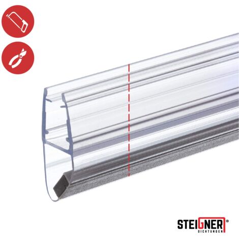STEIGNER Magnetduschdichtung SET, 199cm, Glasstärke 6/7/ 8mm, Ersatzdichtung für 90 Grad Duschtür, UKM04, 2 Stück