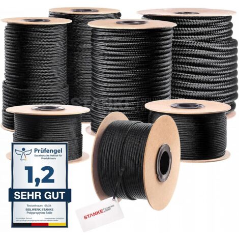 VidaXL Bootsseil Polypropylen – Geflochtene Festmacherleine 14 Mm X 25 M (rot)
