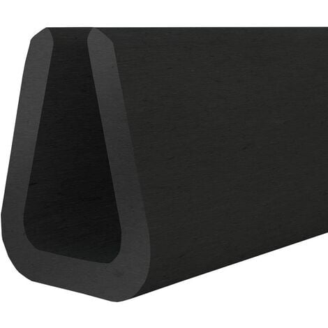 Kantenschutzprofil mit Stahlklemmbett Farbe schwarz KB 6-8mm Höhe 14mm x  Breite 12,5mm - Kantenschutzprofil & Kederband