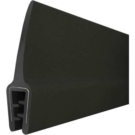 STEIGNER Gummidichtung Kantenschutzprofil T-45 SCHWARZ 10x33mm Gummiprofil, 1 Meter, Fassungsprofil Kantenschutz Keder Kederband U-Profil STAHLEINLAGE