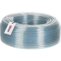 STEIGNER Benzinschlauch Wasserschlauch PVC Schlauch Transparent, Durchmesser: 7-10 mm, Länge: 50 m, SBS-10-50
