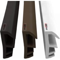 STEIGNER Flügelfalzdichtung Fensterdichtung Nutbreite 5mm aus TPE, 20m, Schwarz, SFD14