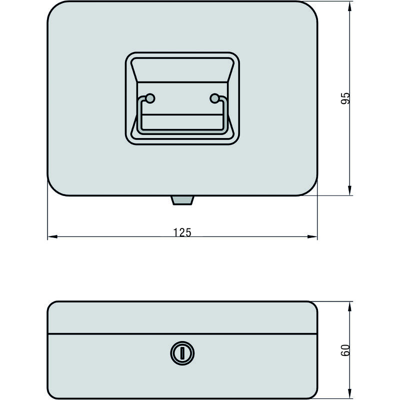 BASI® Geldkassette m Zähleinsatz Euro-Geldkassette GK 10 Kassenbox blau/schwarz 