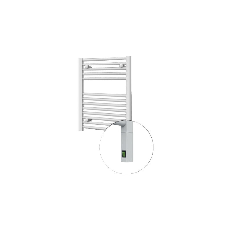 SCALDASALVIETTE ELETTRICO CON TERMOSTATO 50X180 BIANCO