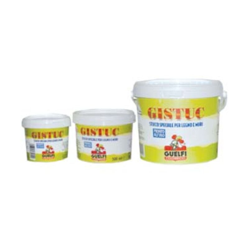 Stucco in pasta gistuc in barattolo - gr.500 (ml.250) 16 pezzi Guelfi