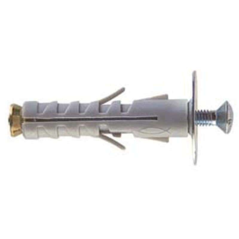 100 Tasselli In Acciaio Con Vite - 9x45 Mm Per Muri, Calcestruzzo, Mattoni - Foto 4