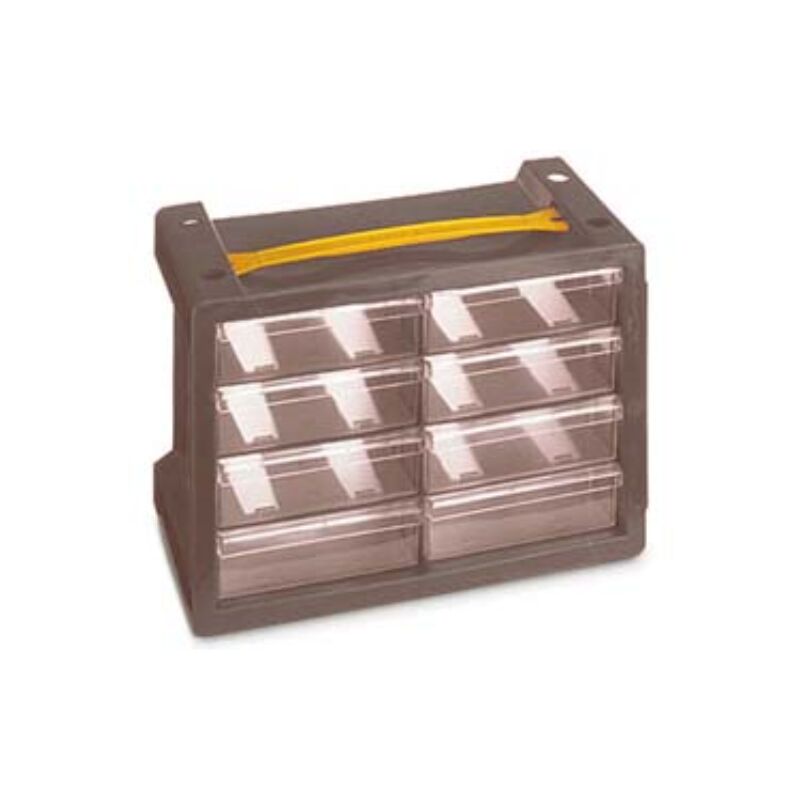 DURHAND Cassettiera Box per Accessori Minuteria Arancione 38x16x47