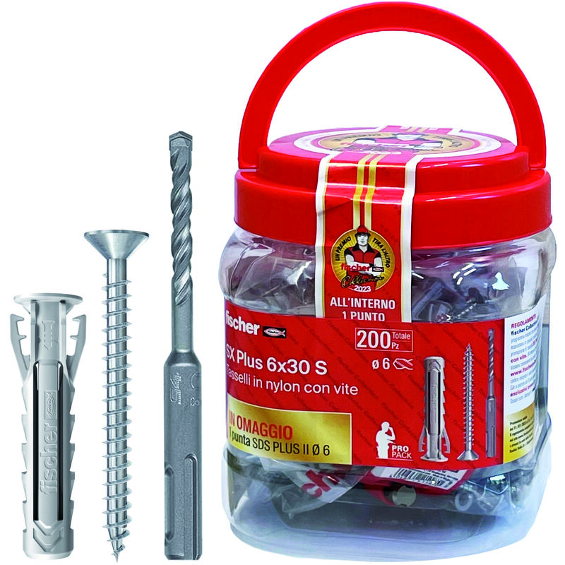 Fischer FixTainer SX, Valigetta 210 Tasselli per…