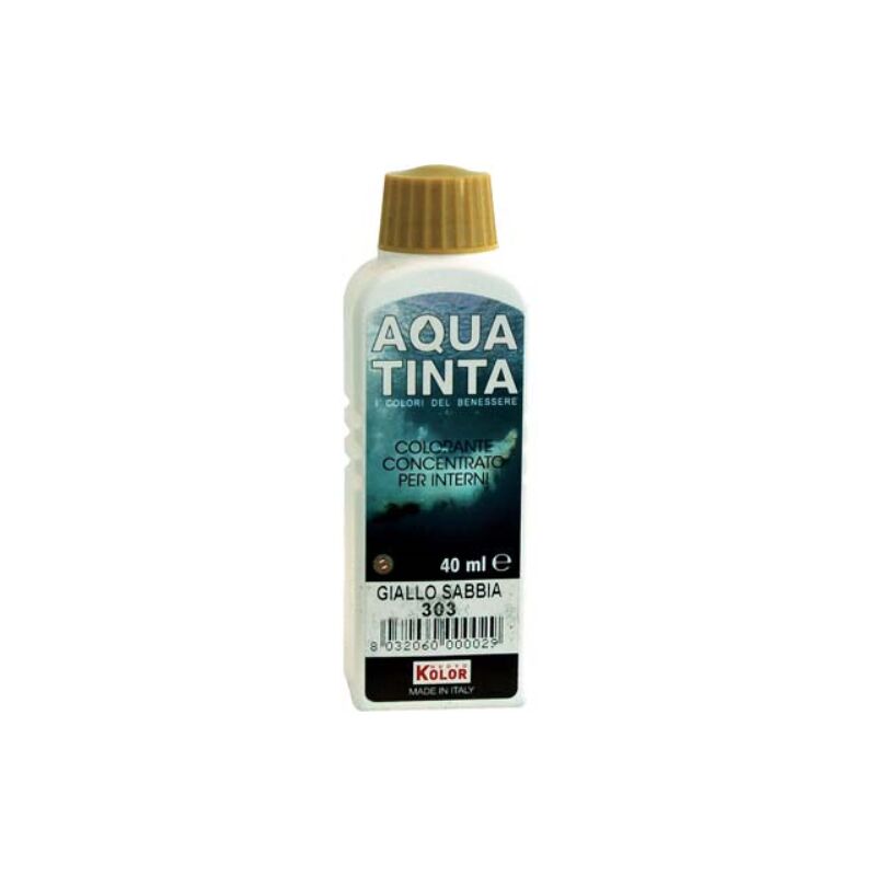 Colorante acqua aquatinta 303 giallo sabbia ml 40 (10 pezzi) Nuovo kolor