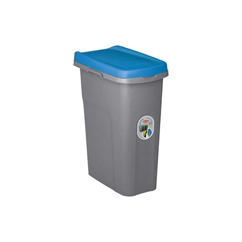 Pattumiera immondizia eco system stefanplast blu lt 25 cm 39x24 h.cm 51  Stefanplast