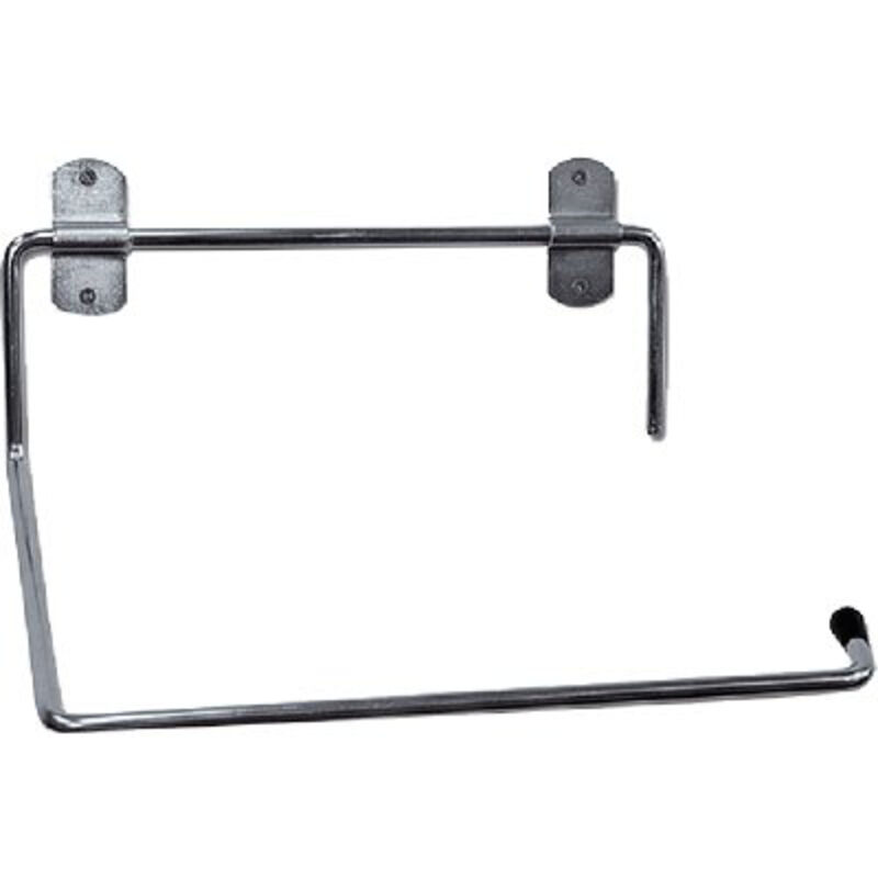 Portarotolo Carta Asciugatutto A Parete - Bianco, 40x20x23 Cm, Per Cucina, Officina, Palestra