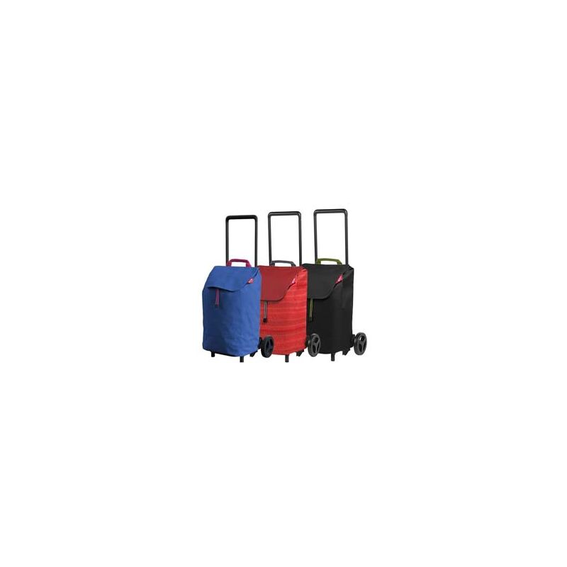 Carrello spesa 55 litri con ruote Cestino spesa in plastica ABS, mobile, di colore blu-200 003-55-BLAU