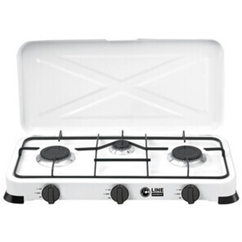 Fornello A Gas Ravanson K-01BR Con 1 Zona Fuoco - Colore Marrone, Compatto E Portatile