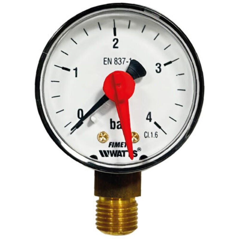 1PCS Manometro Ad Alta Precisione 0-6 Bar 1/4"NPT, Manometro Mini Per Olio Combustibile Acqua Olio Liquido - Foto 7