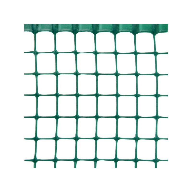 Rete in plastica square x balconi 10x10 rotolo mt.50 h. cm. 100 - verde 