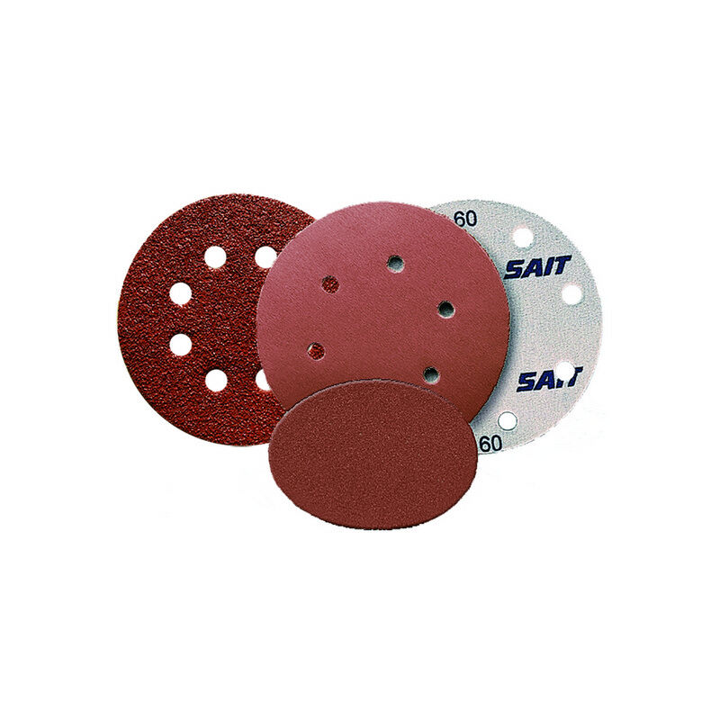 DISCO ABRASIVO SAIT D.125 CON VELCRO SAIT