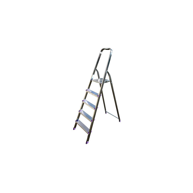 Scala A 5 Gradini In Alluminio TETI - Altezza 1,10 M, Portata 120 Kg, Perfetta Per Casa