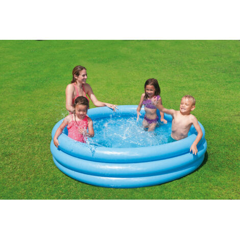 Intex PISCINA TONDA GONFIABILE CRYSTAL BLU  cm. 114x25 h (lt. 156)